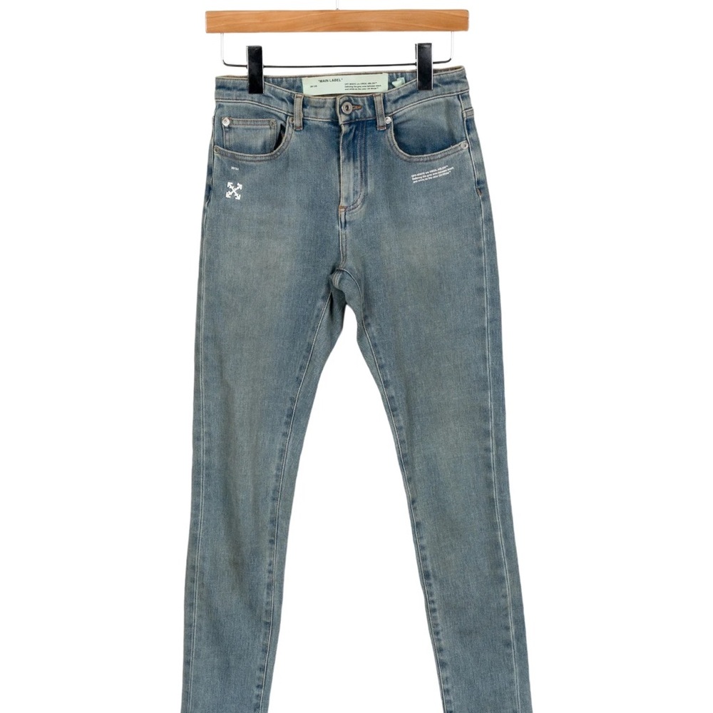 Off-White Light Blue Jeans